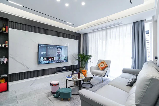 84㎡簡(jiǎn)約風(fēng)，開放式廚房+多功能島臺(tái)，瞬間提升生活體驗(yàn)